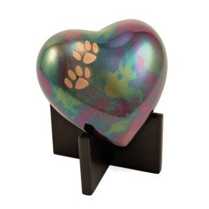 2904H – Arielle Heart Urn – Raku