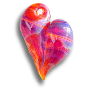 Forever-in-Glass Pendant – Majestic Purple Heart