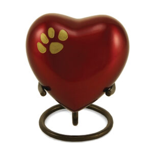 2920H – Odyssey Paw – Crimson- Heart Keepsake