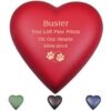 9003 - Pet Memorial Heart Urn - Scarlet - Image 3