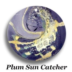 Forever-in-Glass-Sun Catcher – Plum – SC