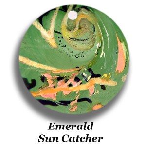 Forever-in-Glass-Sun Catcher – Emerald – SC