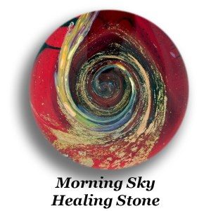 Forever-in-Glass-Healing Stone – Morning Sky