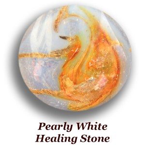 Forever-in-Glass-Healing Stone – Pearly White