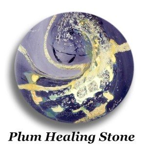 Forever-in-Glass-Healing Stone – Plum