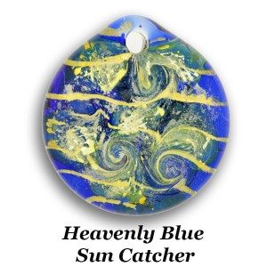 Forever-in-Glass-Sun Catcher – Heavenly Blue – SC