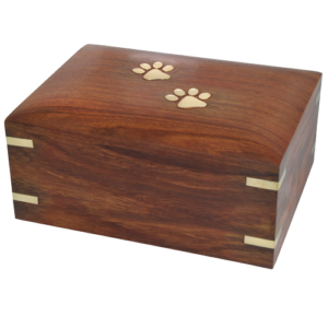 SWH-009 – Forever Paw Prints Wooden Box Urn