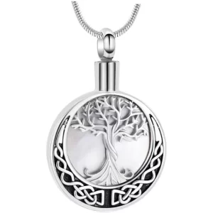 J-106 Tree of Life with Mother of Pearl-Pendant with chain