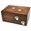 SWH-163 - Paw Print Wood Urn -Large - Image 2