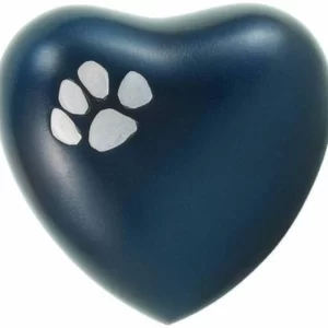 2908H Classic Paw – Blue – Heart Keepsake