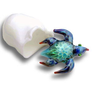 Forever-in-Glass Pendant  Turtle and Egg