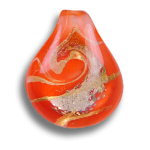 Forever-in-Glass Pendant  Tangerine